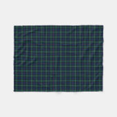 Clan Mackenzie Clan Donkerblauw en Groene Tartan Fleece Deken (Voorkant (Horizontaal))