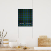 Clan MacKenzie Colors of Scotland Tartan Poster (Keuken)