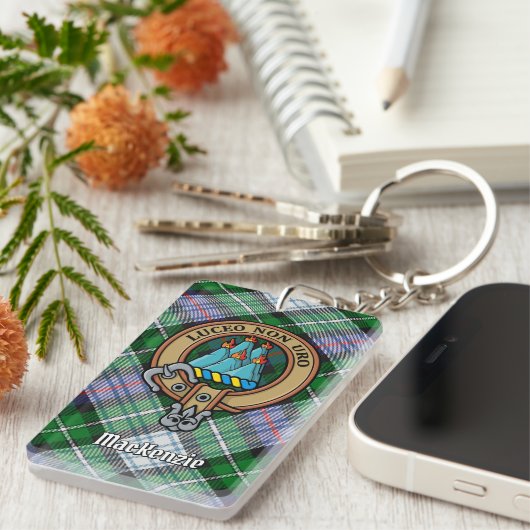 Clan MacKenzie Crest AcrylSleutelhanger Sleutelhanger (Voorkant Rechts)