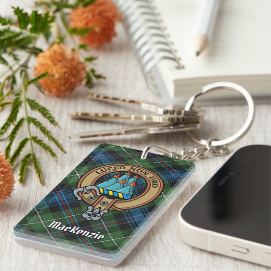 Clan MacKenzie Crest AcrylSleutelhanger Sleutelhanger (Voorkant Rechts)