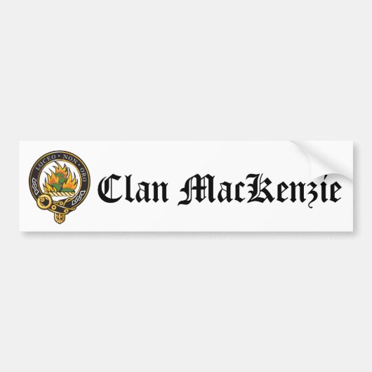 Clan MacKenzie Crest Bumpersticker (Voorkant)