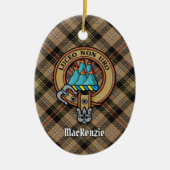 Clan MacKenzie Crest Ceramic Ornament (Voorkant)