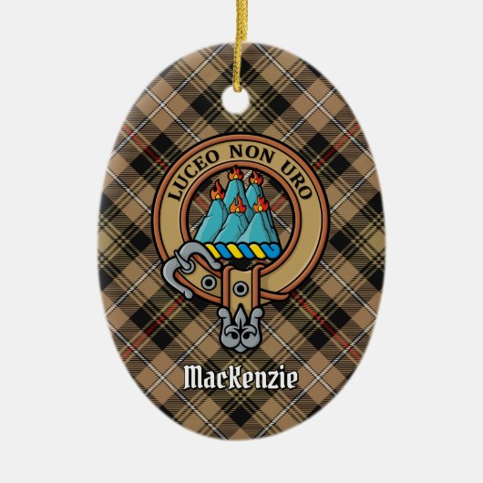 Clan MacKenzie Crest Ceramic Ornament (Voorkant)