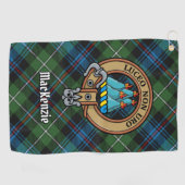 Clan MacKenzie Crest Golf Towel Golfhanddoek (Horizontaal)