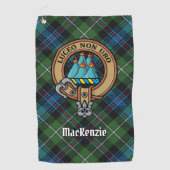 Clan MacKenzie Crest Golf Towel Golfhanddoek (Voorkant)