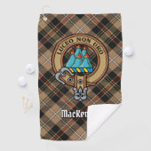 Clan MacKenzie Crest Golf Towel Golfhanddoek (Insitu)