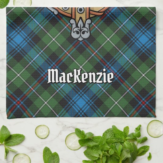 Clan MacKenzie Crest Kitchen Towel Theedoek (Gevouwen)