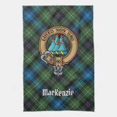 Clan MacKenzie Crest Kitchen Towel Theedoek (Verticaal)