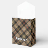 Clan MacKenzie Crest over bruine jacht Tartan Bedankdoosjes (Geopend)