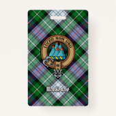 Clan MacKenzie Crest over Dress Tartan Badge (Voorkant)