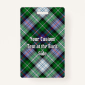 Clan MacKenzie Crest over Dress Tartan Badge (Achterkant)
