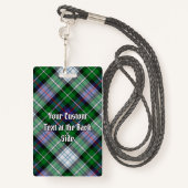 Clan MacKenzie Crest over Dress Tartan Badge (Achterkant met draagriem)