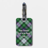 Clan MacKenzie Crest over Dress Tartan Bagagelabel (Achterkant verticaal)