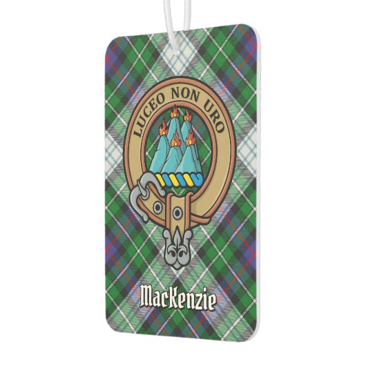 Clan MacKenzie Crest over Dress Tartan Luchtverfrisser (Links)