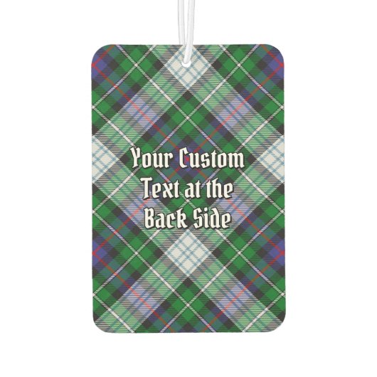 Clan MacKenzie Crest over Dress Tartan Luchtverfrisser (Achterkant)