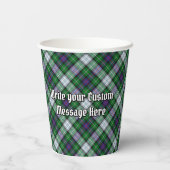 Clan MacKenzie Crest over Dress Tartan Paper Cups Papieren Bekers (Achterkant)
