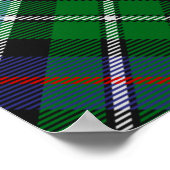 Clan MacKenzie Crest over Dress Tartan Poster (Hoek)