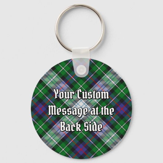 Clan MacKenzie Crest over Dress Tartan Sleutelhanger (Achterkant)