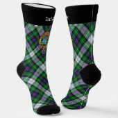 Clan MacKenzie Crest over Dress Tartan Socks Sokken (Gebogen)