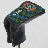 Clan MacKenzie Crest over Tartan Golfheadcover (3/4 voorkant)
