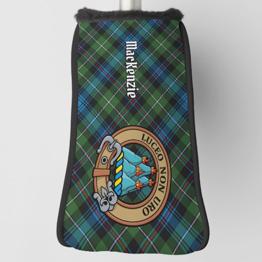 Clan MacKenzie Crest over Tartan Golfheadcover (Draai 90)