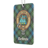 Clan MacKenzie Crest over Tartan Luchtverfrisser (Links)