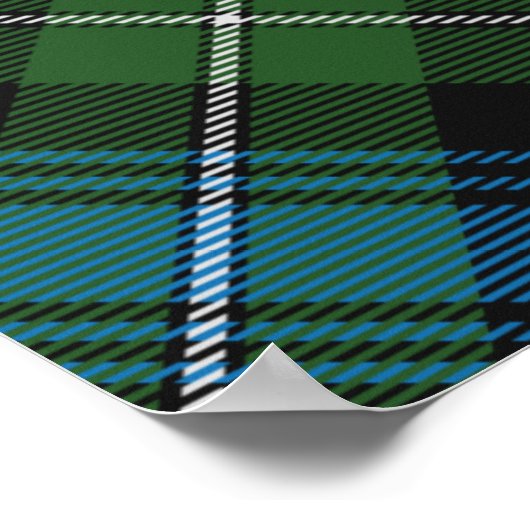 Clan MacKenzie Crest over Tartan Poster (Hoek)