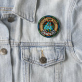 Clan MacKenzie Crest over Tartan Ronde Button 5,7 Cm (In situ)