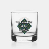 Clan MacKenzie Crest over Tartan Whisky Glas (Achterkant)