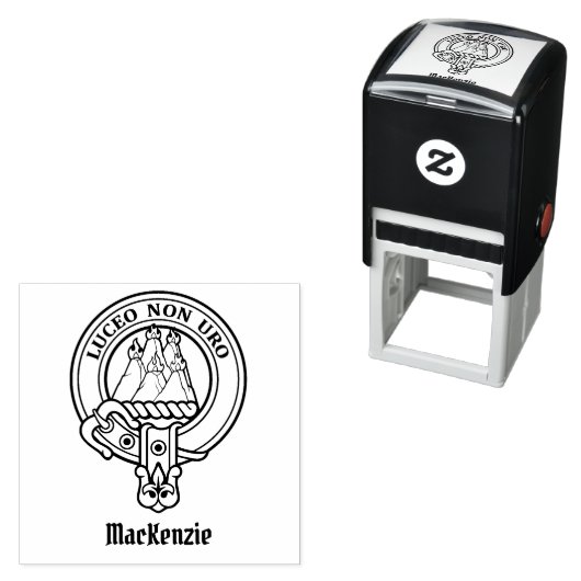 Clan MacKenzie Crest Self-Inking Stamp Zelfinktende Stempel (In situ)