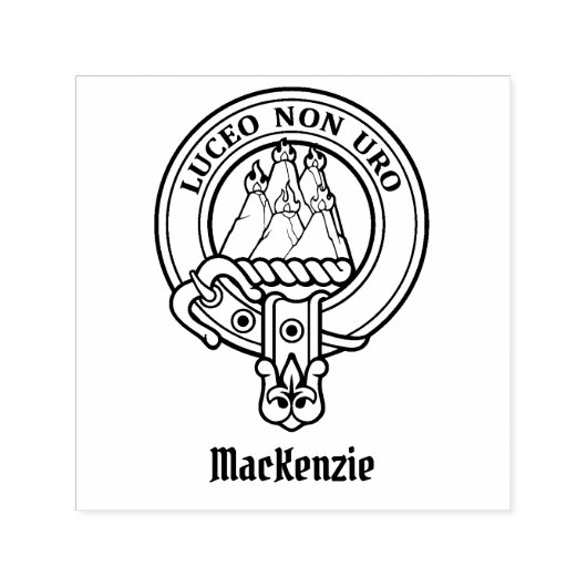 Clan MacKenzie Crest Self-Inking Stamp Zelfinktende Stempel (Design)