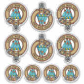 Clan MacKenzie Crest Sticker Set (Voorkant)