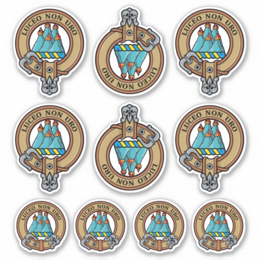 Clan MacKenzie Crest Sticker Set (Voorkant)
