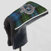 Clan MacKenzie Crest & Tartan Golfheadcover (3/4 voorkant)