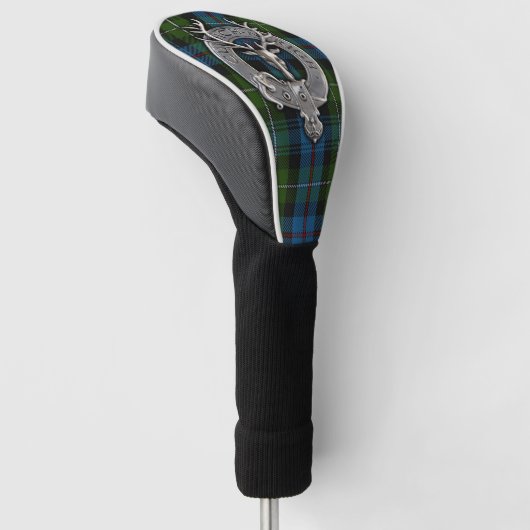 Clan MacKenzie Crest & Tartan Golfheadcover (Schuin)