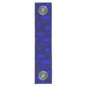 Clan MacKenzie Crest & Tartan Knot Korte Tafelloper (Voorkant)