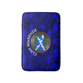 Clan MacKenzie Crest Tartan Knot op Thistle Badmat (Voorkant Verticaal)