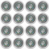 Clan MacKenzie Crest & Tartan Knot Sticker (Voorkant)