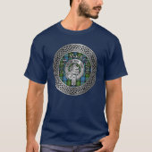Clan MacKenzie Crest & Tartan Knot T-shirt (Voorkant)