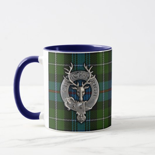 Clan MacKenzie Crest & Tartan Mok (Links)