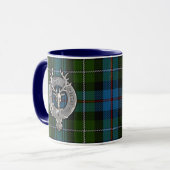 Clan MacKenzie Crest & Tartan Mok (Voorkant links)