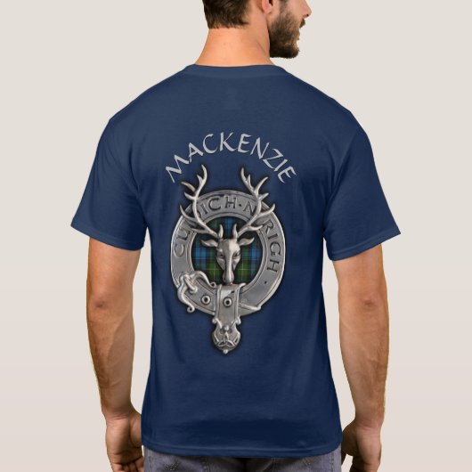 Clan MacKenzie Crest & Tartan T-shirt (Achterkant)