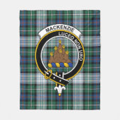 Clan MacKenzie Dress Ancient Tartan Pset Fleece Deken (Voorkant)