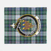 Clan MacKenzie Dress Ancient Tartan Pset Fleece Deken (Voorkant (Horizontaal))
