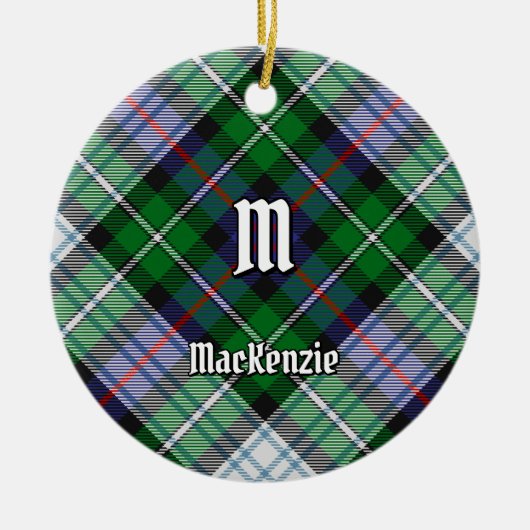 Clan MacKenzie Dress Tartan Ceramic Ornament (Voorkant)