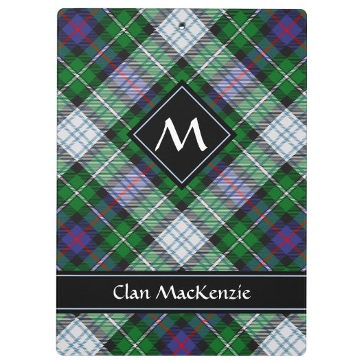 Clan MacKenzie Dress Tartan Clipboard Klembord (Achterkant)