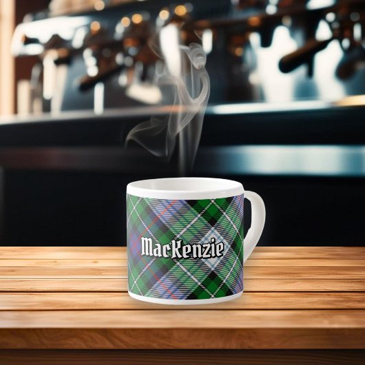 Clan MacKenzie Dress Tartan Espresso Cup Kop