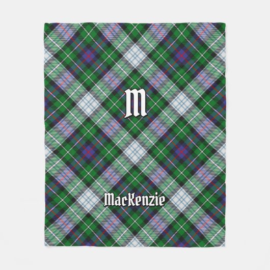 Clan MacKenzie Dress Tartan Fleece Blanket (Voorkant)