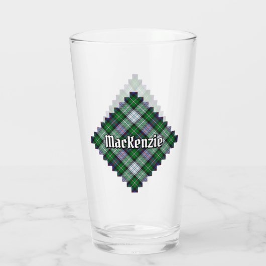 Clan MacKenzie Dress Tartan Glass Glas (Achterkant)