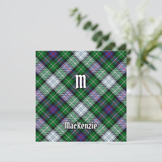 Clan MacKenzie Dress Tartan Kaart (Staand voorkant)